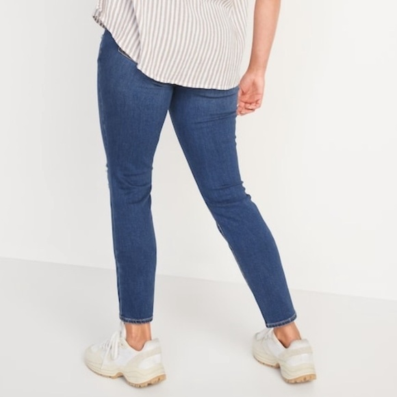 NWT Old Navy Maternity Front Low Panel Pop Icon Skinny Ripped Jeans - Picture 3 of 9